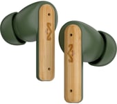 House Of Marley Little Bird EM-JE123-GR Wireless Bluetooth Earbuds - Green & Brown, Brown,Green