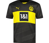 Borussia Dortmund Away 24/25 matchtröja Herr PUMA Black-Faster Yellow S