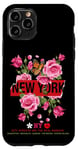 iPhone 11 Pro Cool Floral New York City Graphic Design, New York City Case