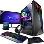 Vibox II-88 PC Gamer - 24"" Écran Pack - Six Core Intel i5 10400F Processeur - Nvidia RTX 3070 Ti 8Go Carte Graphique - 16Go RAM - 240Go SSD - 1To Disque Dur - Windows 11 - WiFi