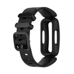 Silikonarmbånd for Fitbit Inspire 2, Fitbit Ace 3 Sort