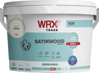 AKCALI WRX Trade Satinwood Paint – Brilliant White - Water Based 2.5L SW2.5L