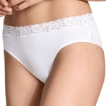 Calida Trosor Natural Comfort Lace Brief Vit bomull Large Dam