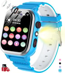 Montre Connectée Enfant 26 Jeux Téléphone Podomètre Calories Sos Caméra Hd Lecteur Musique Vidéo, Montre Enfant Garcon Garçons Filles Noël Cadeaux D'anniversaire [Carte Sd Incluse]