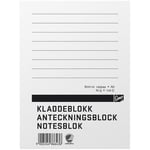 Anteckningsblock A6 100 blad TF linjerat