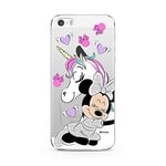 ERT GROUP mobile phone case for Apple Iphone 5/5S/SE original and officially Licensed Disney pattern Minnie 036 optimally adapted to the shape of the mobile phone, partially transparent