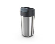 Joseph Joseph Sipp Travel mug, Hygienic, Leakproof reusable mug, Coffee & Tea Insulated Cup with Lid - 454 ml (16 fl. oz) - Steel