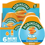 Robinsons Mini - No Added Sugar - Low Calorie - Orange, 6 Count