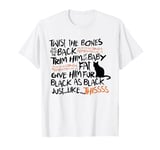 Twist The Bones Halloween Black Cat Cat Witch Spell T-Shirt