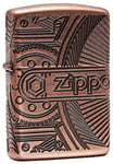 Zippo Gear Pocket Lighter Briquet Mixte Adulte, Armor Antique Copper, M