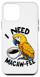 Coque pour iPhone 12 mini Amateur de café Gold Macaw