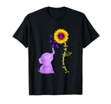 Elephant I Will Remember For You Sunflower Alzheimer T-Shirt