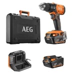 Perceuse-visseuse à percussion 18V AEG BSB18G4-402C + 2 batteries 4,0 Ah + chargeur + coffret