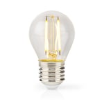 Nedis LED Glödlampa E27 | G45 | 4.5 W | 470 lm | 2700 K | Dimbar | Varm Vit | Retrostil | 1 st