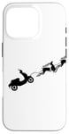 Coque pour iPhone 16 Pro Retro Scooter Club Vacances Renne Gear Head Scoot Life