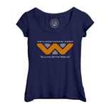 T-Shirt Femme Col Echancré Weyland Yutani Corp. Geek Jeux Video Science Fiction Film