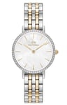 Daniel Wellington Petite Bezel DW00100665 - Hvid kvarts dameur