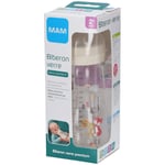 MAM Biberon 1er âge 260 ml verre motif maison