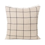 Ferm Living - Calm Cushion Camel / Black 50x50 cm - Camel/Black - Beige,Svart - Prydnadskuddar och kuddfodral