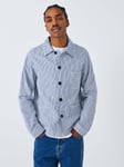 La Paz Cotton Worker Jacket, Blue Stripes