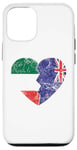 iPhone 12/12 Pro New Zealander Italian Flags Heart | Italy New Zealand Roots Case