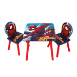 Spider-Man Wooden Table & 2 Chairs Set, by Nixy Children, Spiderman, One Size