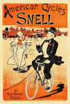 VéLO CYCLES SNELL Rpem - POSTER HQ 40x60cm d'une AFFICHE VINTAGE