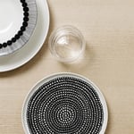 Marimekko Räsymatto tallrik 20 cm 6-pack svart små prickar svart-vit (små prickar)