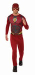 RUBIES - DC officiel - THE FLASH - Déguisement ADULTE entrée de gamme - Taille Adulte Unique - Déguisement Adulte Seconde Peau - Taille M à L - Justice League The Flash - Halloween, Carnaval