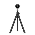 TALK WORKS Tripod Stand with Flexible Posable Legs-Compatible with Nest Camera-Multi-Purpose Mount Travel Tripod with 1/8 Screw Mount-Rotating Head,Black,14036