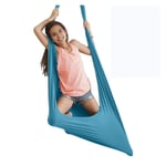 YANFEI Kids Swing Hammock For Autism ADHD ADD Therapy Cuddle Sensory Child Therapy Elastic Parcel Steady Seat Swing (Color : DARK BLUE, Size : 100X280CM/39X110IN)