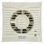 4 x Vent Axia 441625A Silhouette 100T Lo-Carbon Axial Extractor Fans with Timer