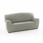 Sofakover® Housse pour canapé Pocket Super élastique, Housse de canapé 4 Places, Design Exclusif, Respirante, Confortable et Durable, Facile à Installer, Dimensions 220-260 cm, Gris Clair