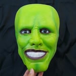 The Mask Jim Carrey Hjälm Latex Mask Cosplay Tillbehör Halloween Deluxe Maskerad Kostym Rekvisita