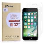 32nd Tempered Glass Screen Protector For iPhone 7, 8, SE (2020 / 2022) - 2 Pack