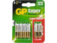 Alkaliska Batterier Aaa / Lr03 Gp Super Alkaline X5