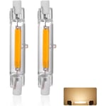 Aiducho Ampoule led R7S 78mm 10W Blanc Chaud 3000K, 1500LM, Équivalent Lampe Halogène J78 20W, Dimmable, 360 Degrés Linéaire Ampoule 10W R7S 78mm