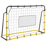 Fotboll Rebounder Målvägg Gul/Svart 184x63x123 cm