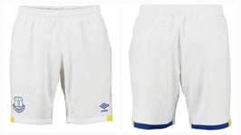 Umbro Everton 2016 - 2017 Home Shorts Junior Size GB LB 24 - 26" Waist 75359U