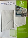 Chicco next2me 2 pack fitted sheets in white 83 cm x 50 cm