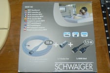  SCHWAIGER qualité allemande KIT de connection HD TV vidéo télé 10 m HDMI 110 dB