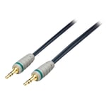 Premium Audio Stereo minijack 3,5 mm kabel - 0,50 m