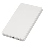 HUIOP Boîtier de Disque Dur 2,5 Pouces Boîtier de Disque Dur Externe USB3.0 / SSD Boîtier de Disque Dur Conception sans Outil Installation Facile Coque ABS Blanc,Boîtier de Disque Dur