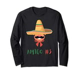 Funny Mexican Amigo #3 Group Matching DIY Halloween Costume Long Sleeve T-Shirt