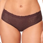 Sloggi Trosor 3P ZERO Feel Lace 2.0 Hipster Brun Small Dam