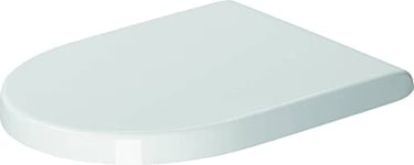 Duravit Abattant WC Durastyle Basic, Abattant WC avec amortisseur de fermeture, Abattant Toilette en Uréa-Duroplast