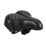 Selle de Vélo Ergonomique Siège de Vélo avec Amortisseur à Double Ressort Siège de Bicyclette Confortable Respirante pour Cyclisme VTT Vélo de Route Noir