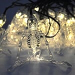 1,5 m 10 Led Halloween Kurpitsa Ghost Luurankot Bat Spider Led Light String Festivaalibaari Kotijuhlasisustus Halloween-koriste