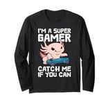 Gaming I'M A SUPER GAMER CATCH ME IF YOU CAN Children Long Sleeve T-Shirt