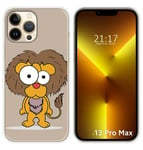 Coque Silicone pour IPHONE 13 Pro Max (6.7) Design Leon Dessins